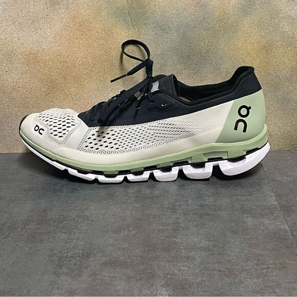 On Cloudboom Women's White / Black / Sage Running Shoes Size 10 - Picture 11 of 14